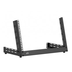 CAYMON TPR306A/B Desktop open frame rack - 6 units - Adjustable angle 0°~15° Black